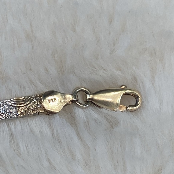 Tri-Color gold Over Sterling Bracelet - Picture 3 of 7